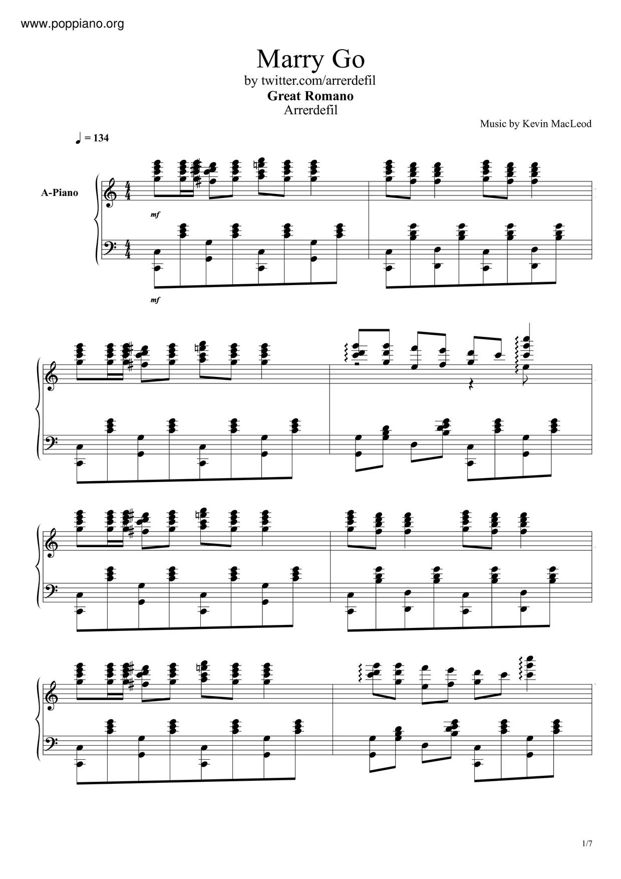 Kevin Macleod Merry Go Sheet Music Pdf Free Score Download