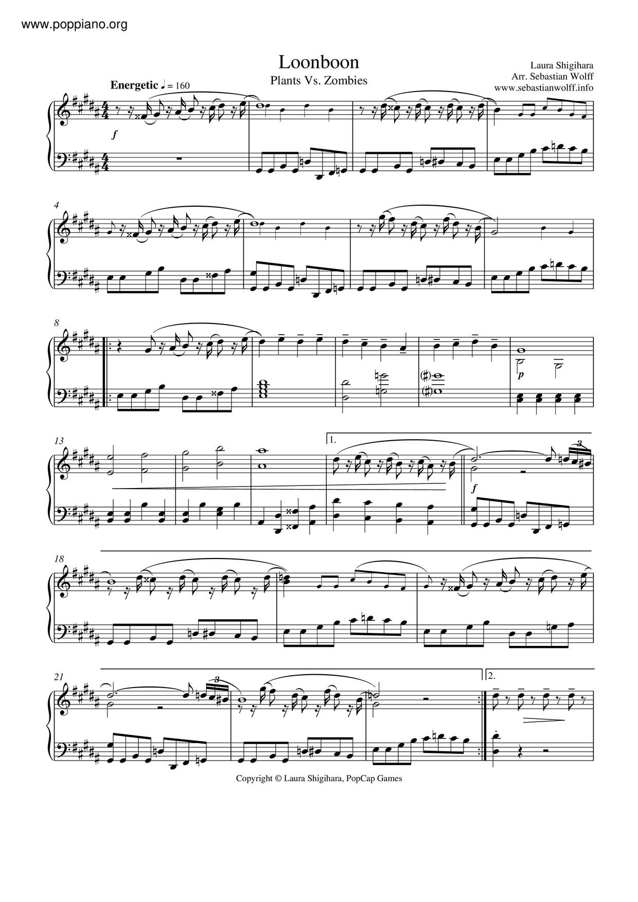 Laura ShigiharaLoonboon Sheet Music pdf, Free Score Download ★