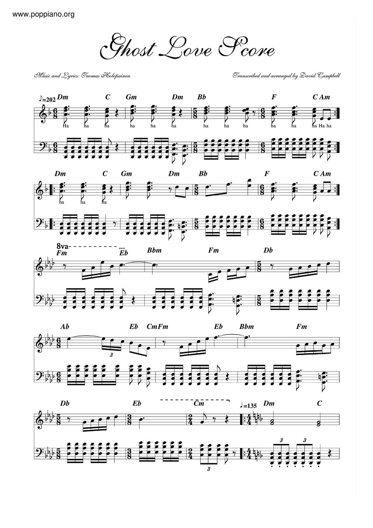 Nightwish Ghost Love Score Sheet Music Pdf Free Score Download Nightwish Ghost Love Score Sheet Music Pdf Free Score Download
