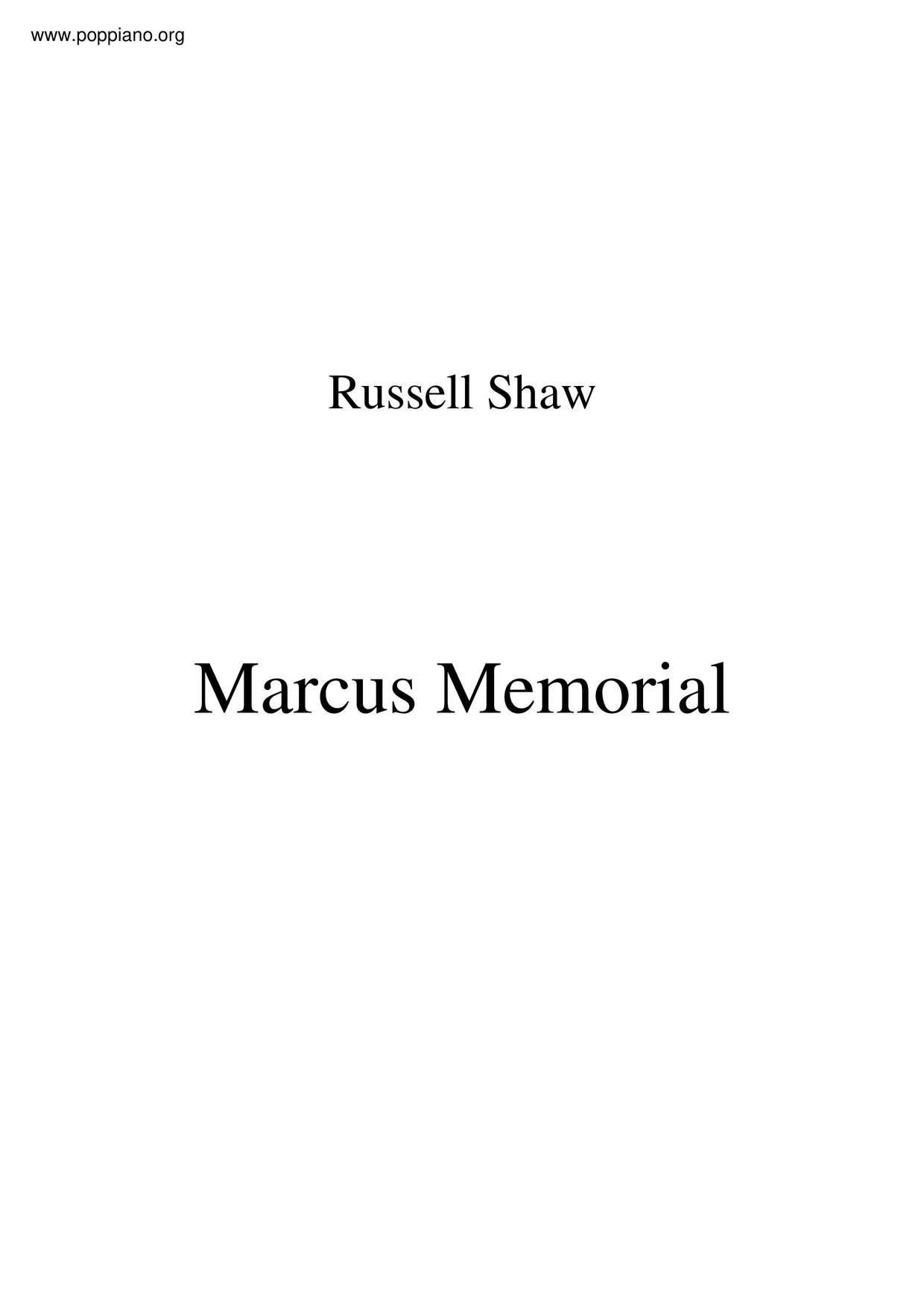 Marcus Memorial琴譜