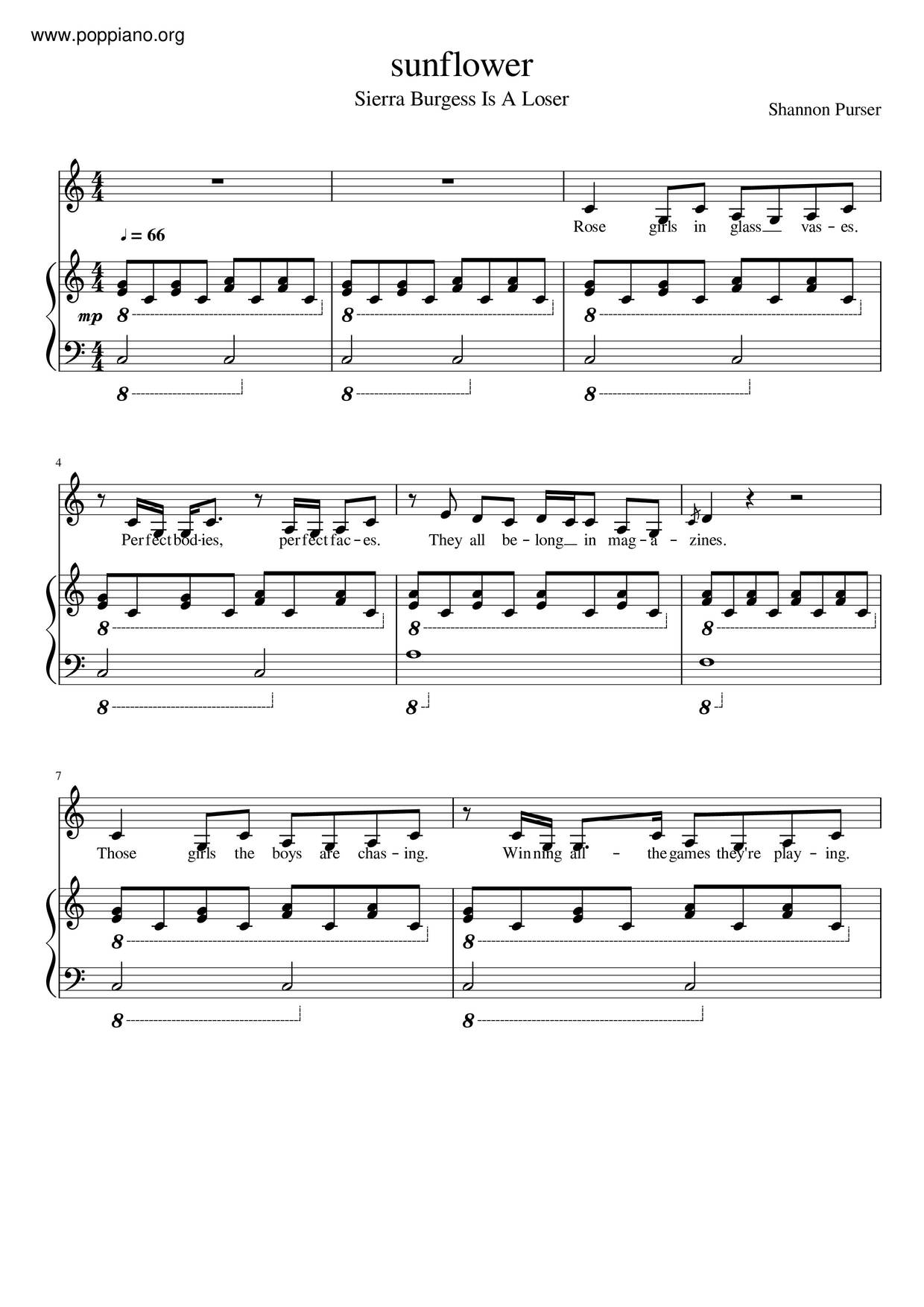 View Sunflower Piano Sheet Music Pics