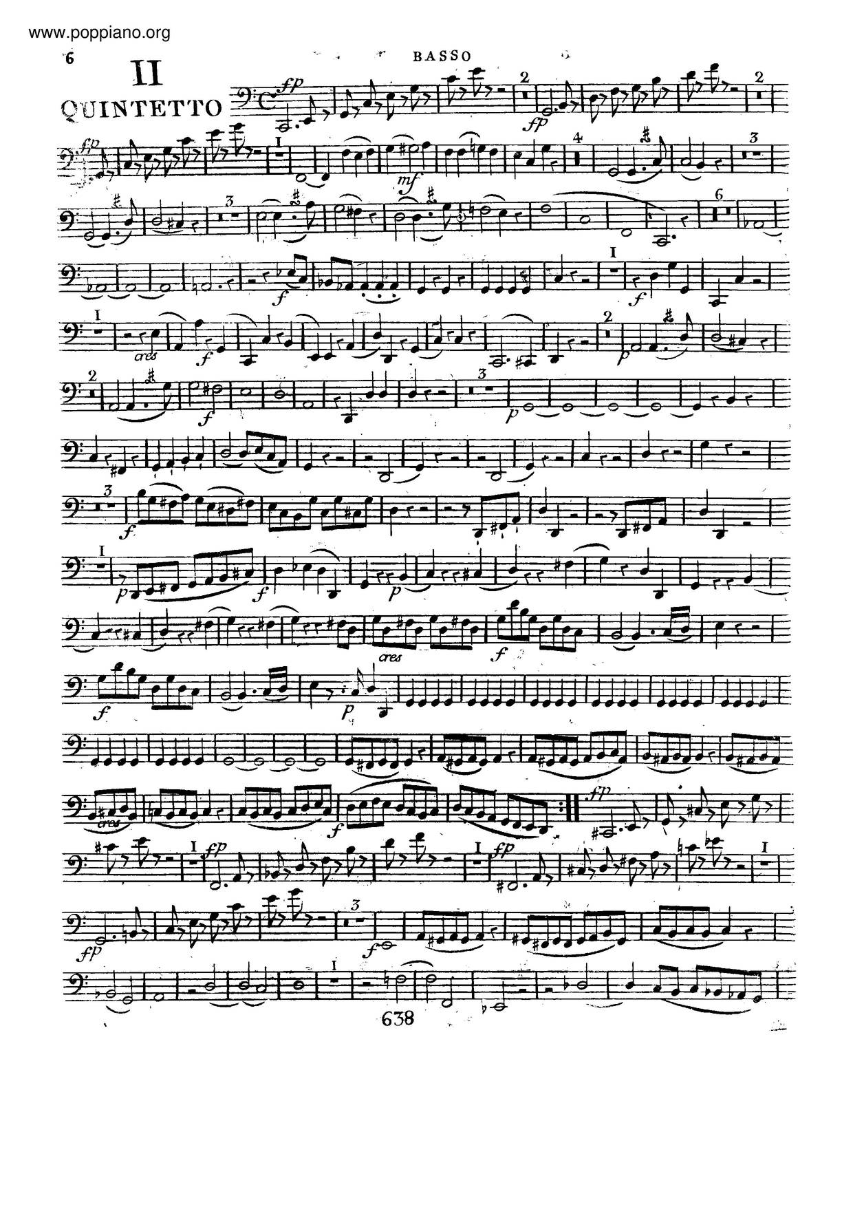 MozartString Quintet No. 3 In C Major, K. 515 Sheet Music pdf, Free
