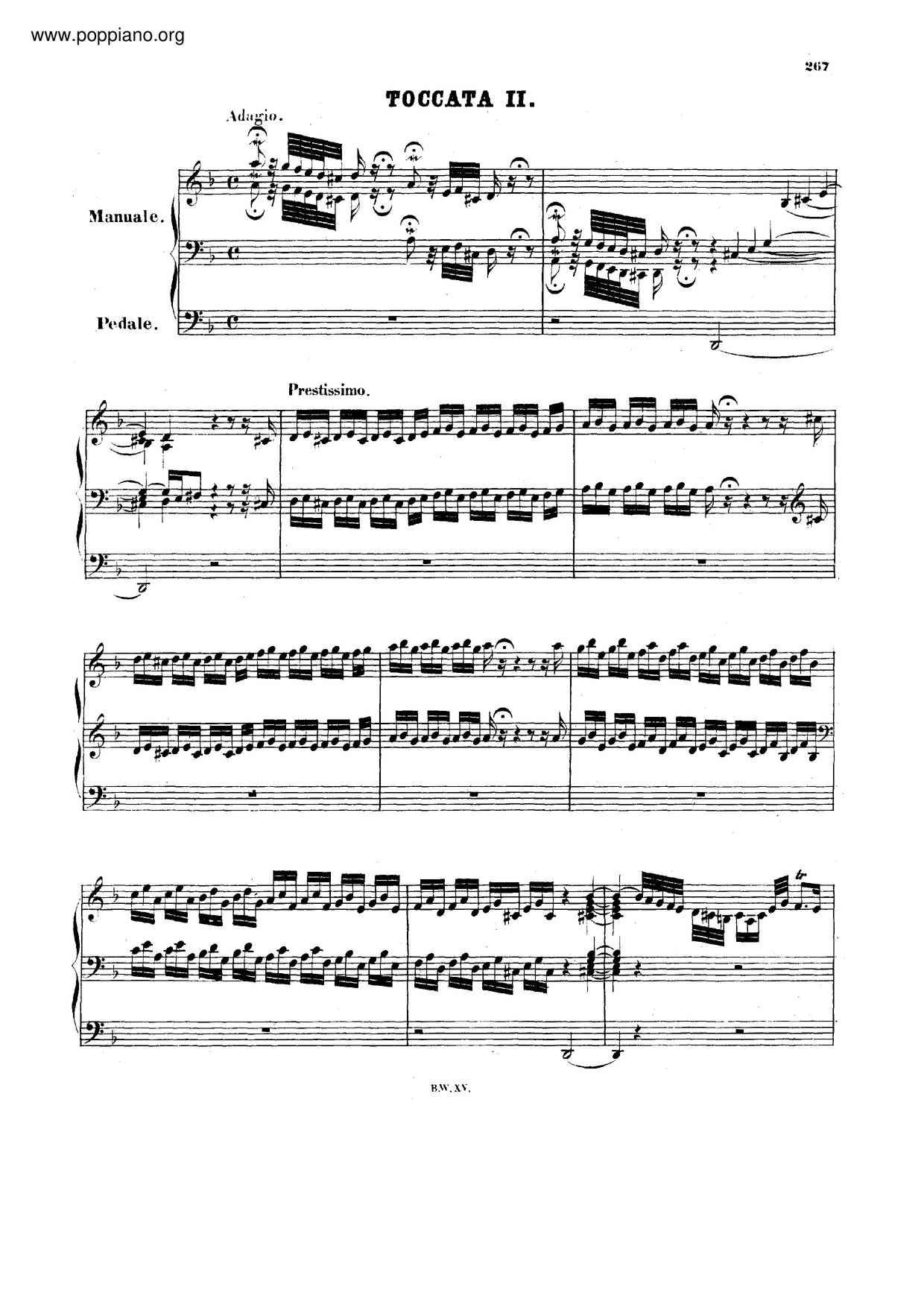 Bach Toccata And Fugue In D Minor BWV 565 Sheet Music Pdf Free 