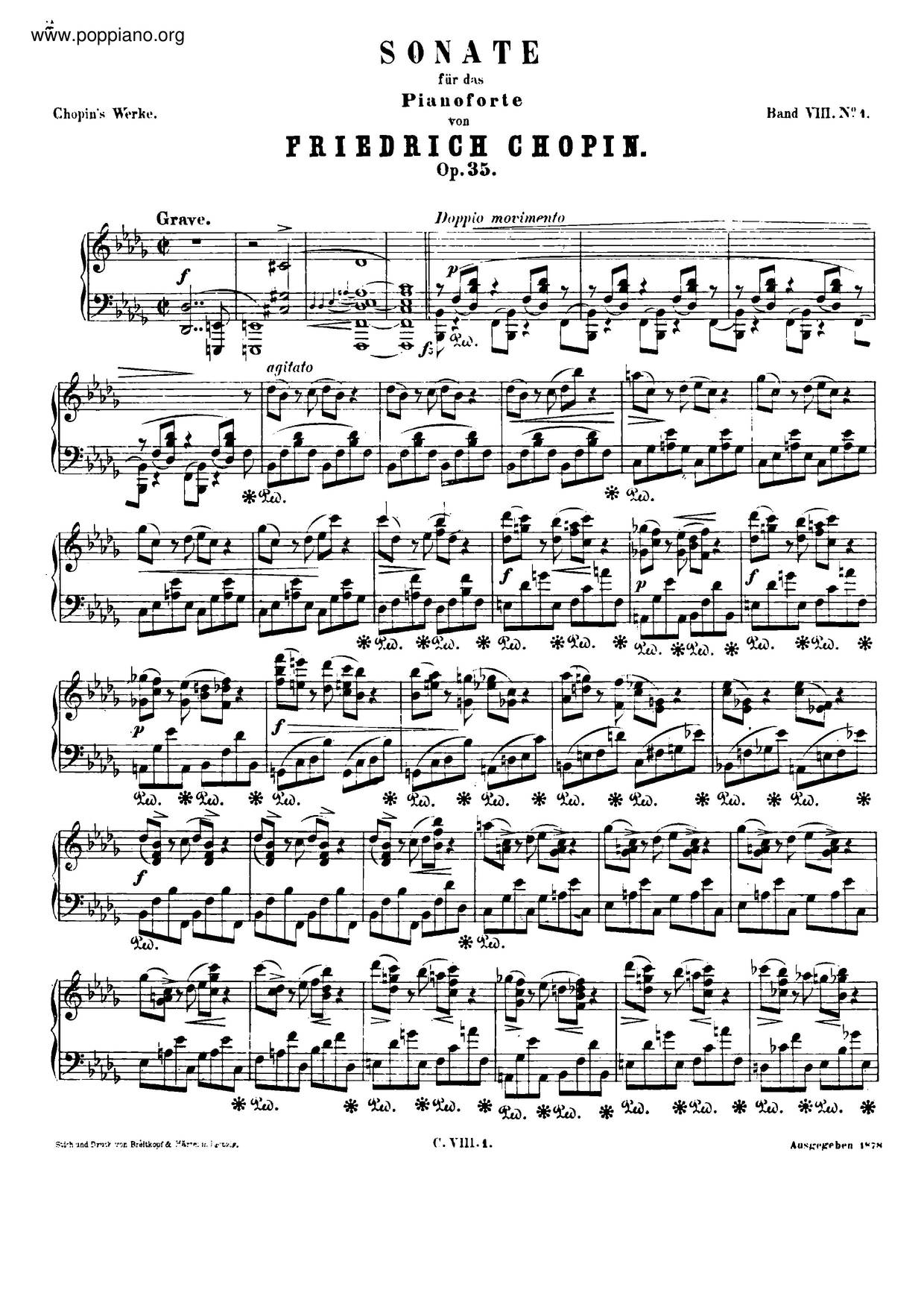 ChopinPiano Sonata No. 2 In BFlat Minor 'Funeral March', Op. 35 Sheet