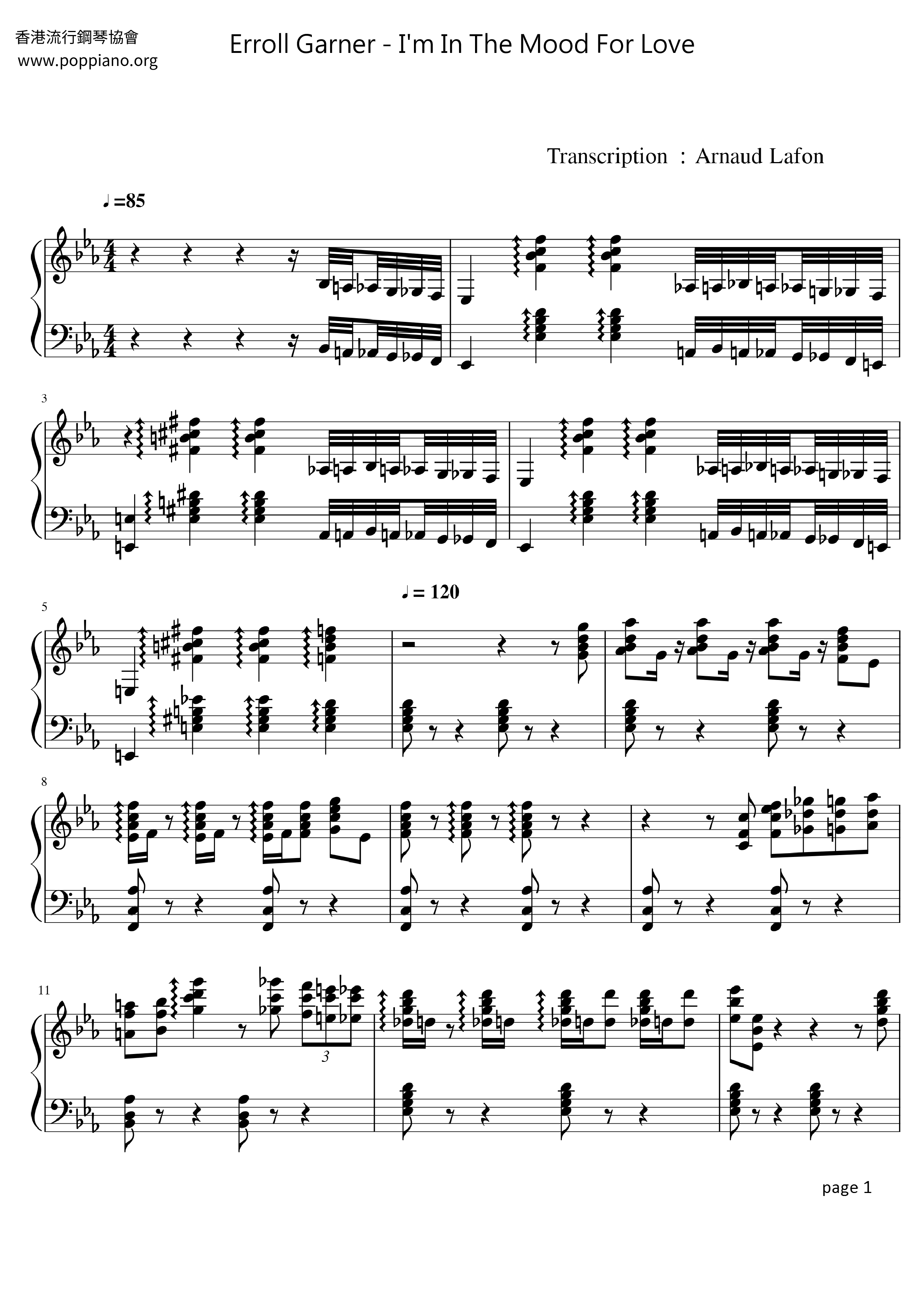 Erroll Garner I M In The Mood For Love Sheet Music Pdf Free Score Download Erroll Garner I M In The Mood For Love Sheet Music Pdf Free Score Download