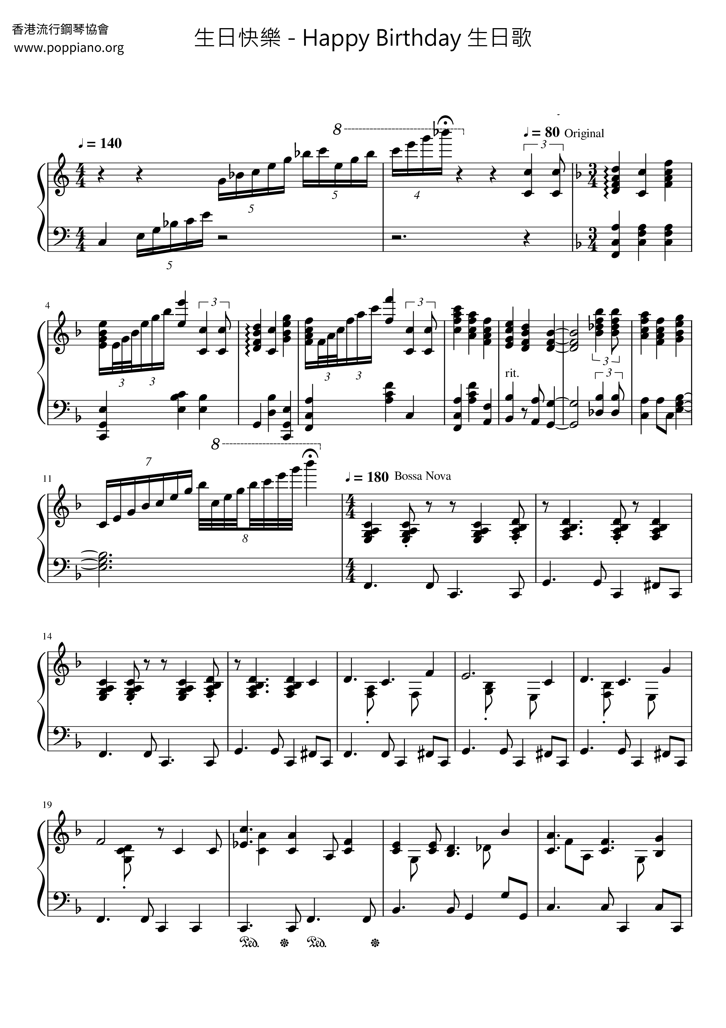 English Happy Birthday Sheet Music Pdf Free Score Download English Happy Birthday Sheet Music Pdf Free Score Download