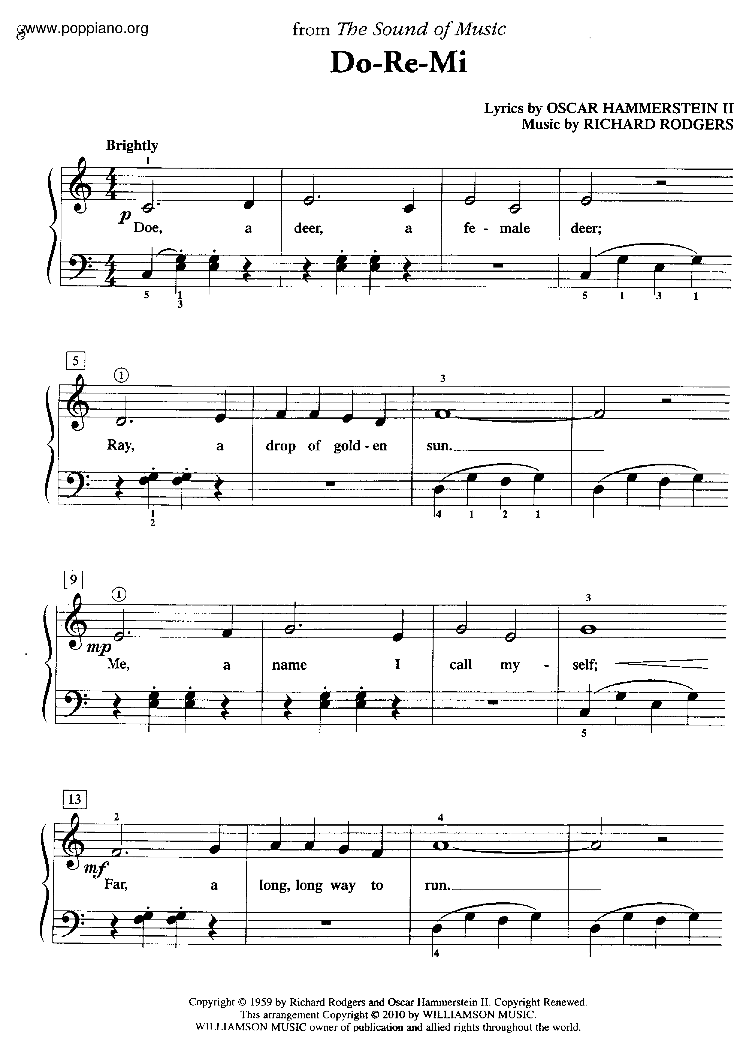 The Sound Of Music Do Re Mi PDF POPPIANO ORG 