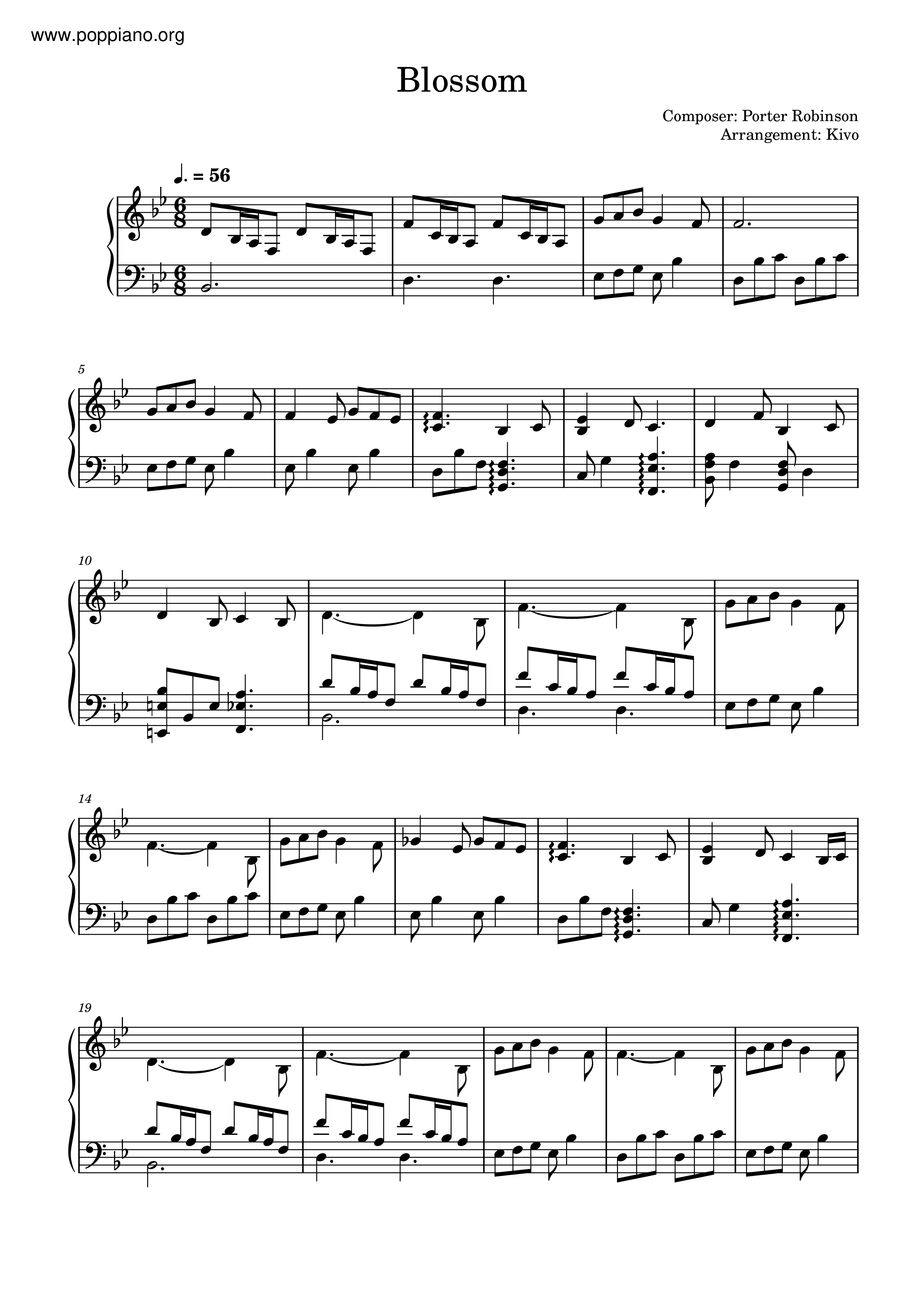 Porter RobinsonBlossom Sheet Music pdf, Free Score Download ★
