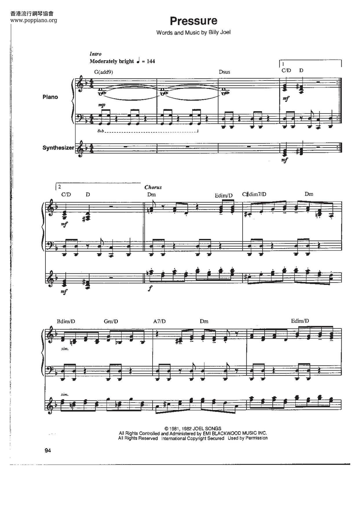 Billy Joel Vienna Sheet Music