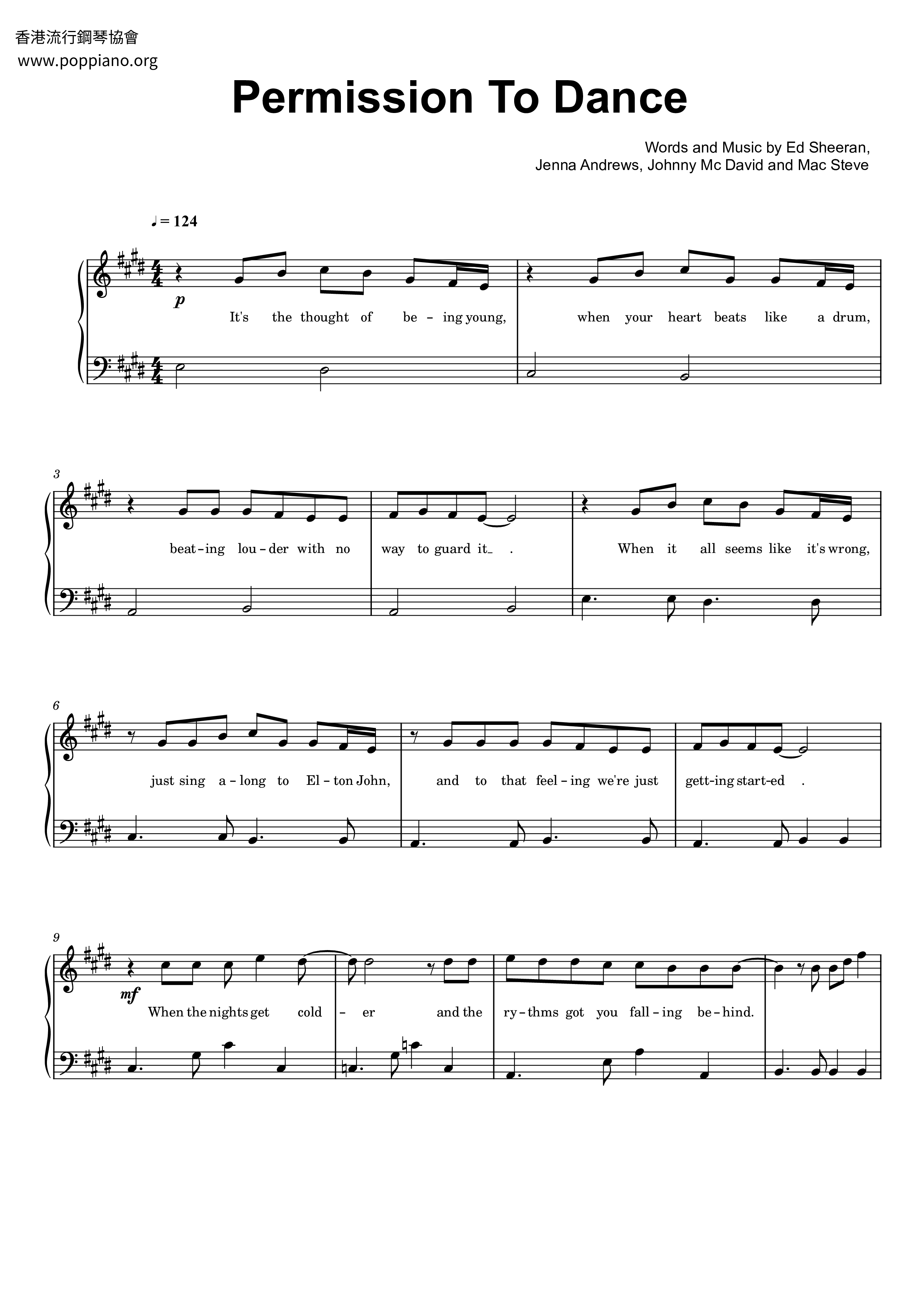BTS-Permission To Dance Sheet Music pdf, (ビーティーエス) - Free Score Download ★