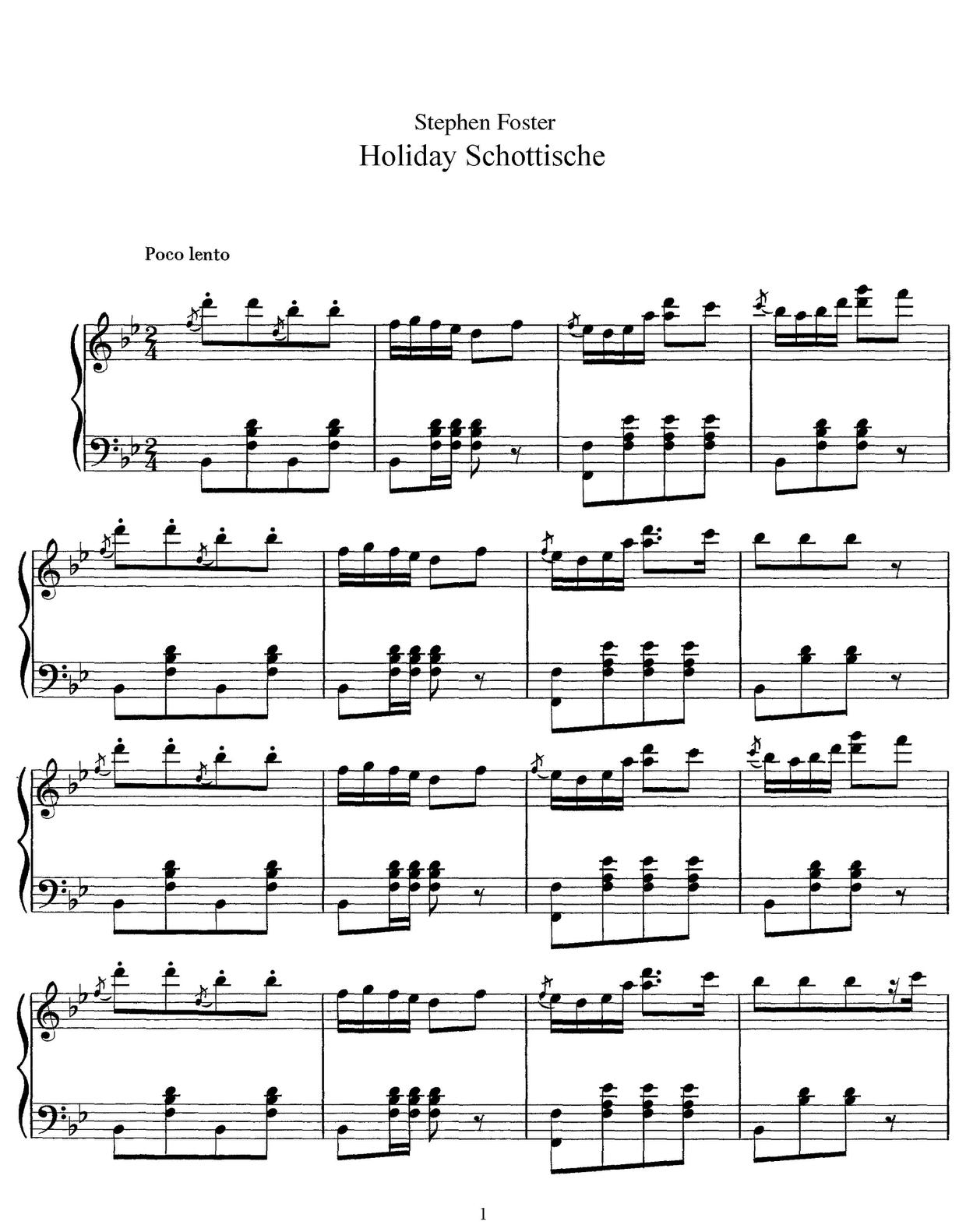 Holiday Schottische琴譜