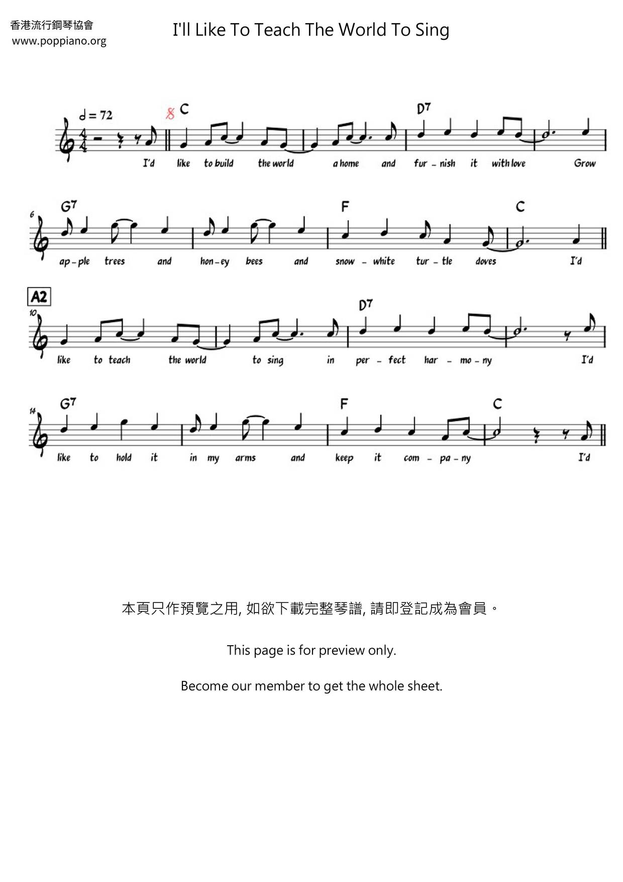 Id Like To Teach The World To Sing Wiki