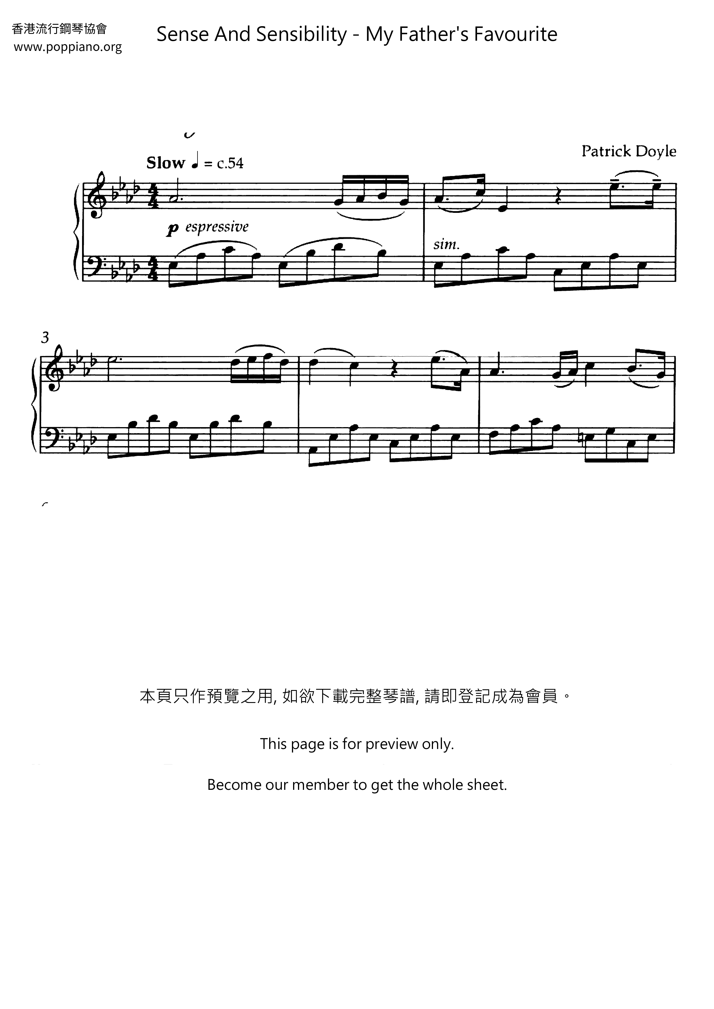 patrick-doyle-sense-and-sensibility-my-father-s-favourite-sheet-music