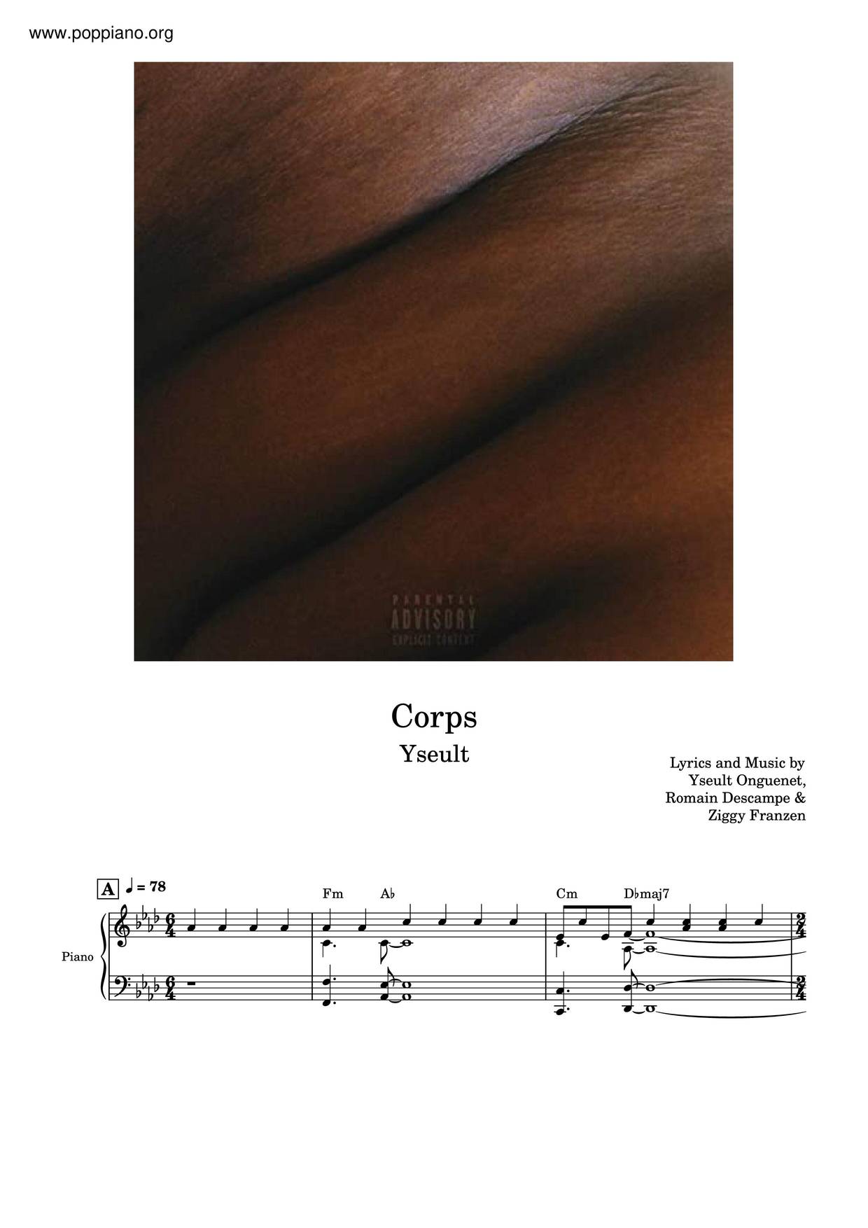 Corps琴譜