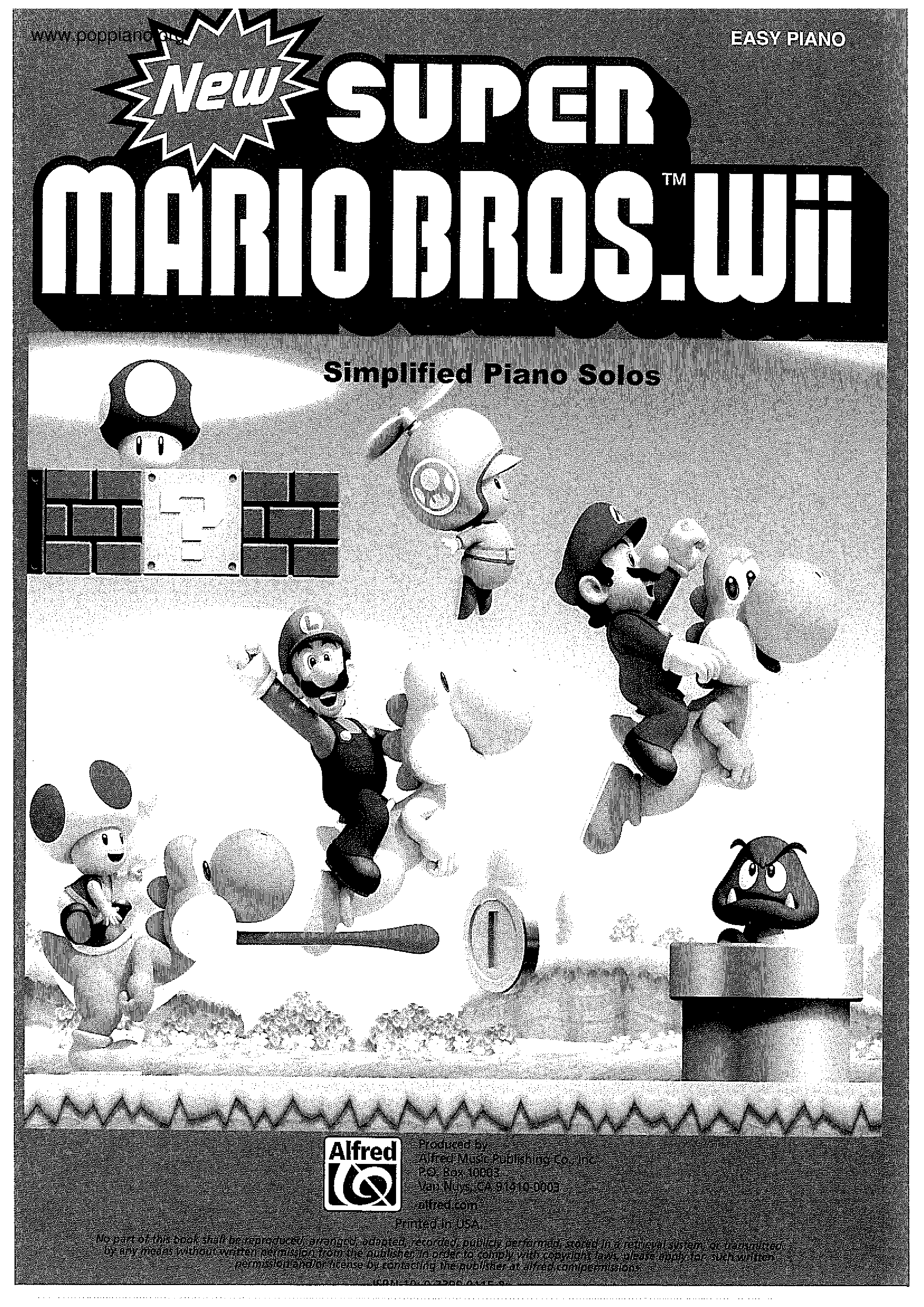 Super Mario Bros 40 Pages琴譜