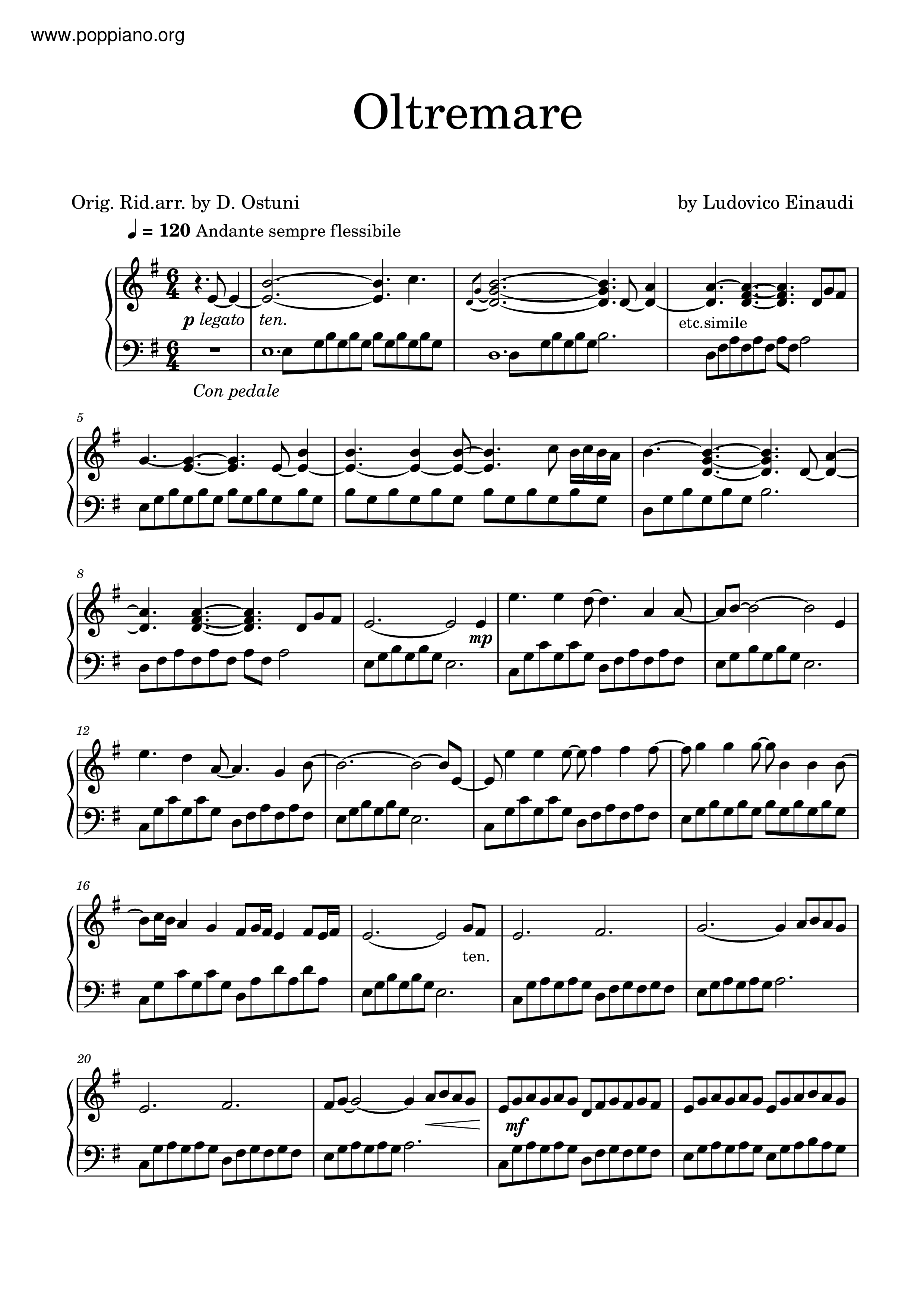 Ludovico Einaudi Oltremare ピアノ譜pdf 香港ポップピアノ協会 無料pdf楽譜ダウンロード Gakufu