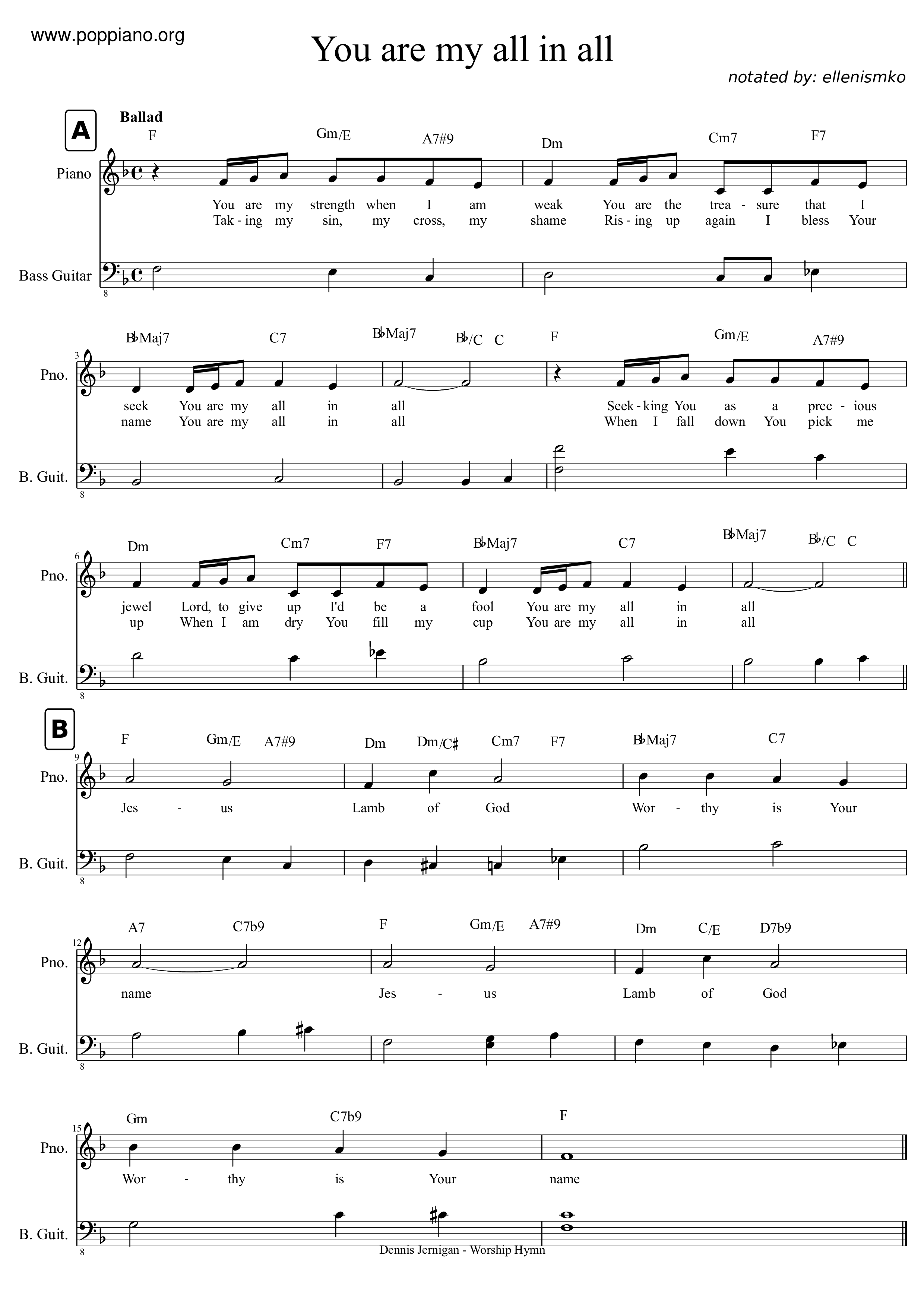 you are my all in all pdf 