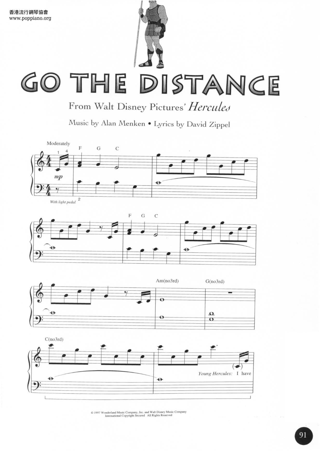 ディズニー Hercules Go The Distance ピアノ譜pdf 香港ポップピアノ協会 無料pdf楽譜ダウンロード Gakufu