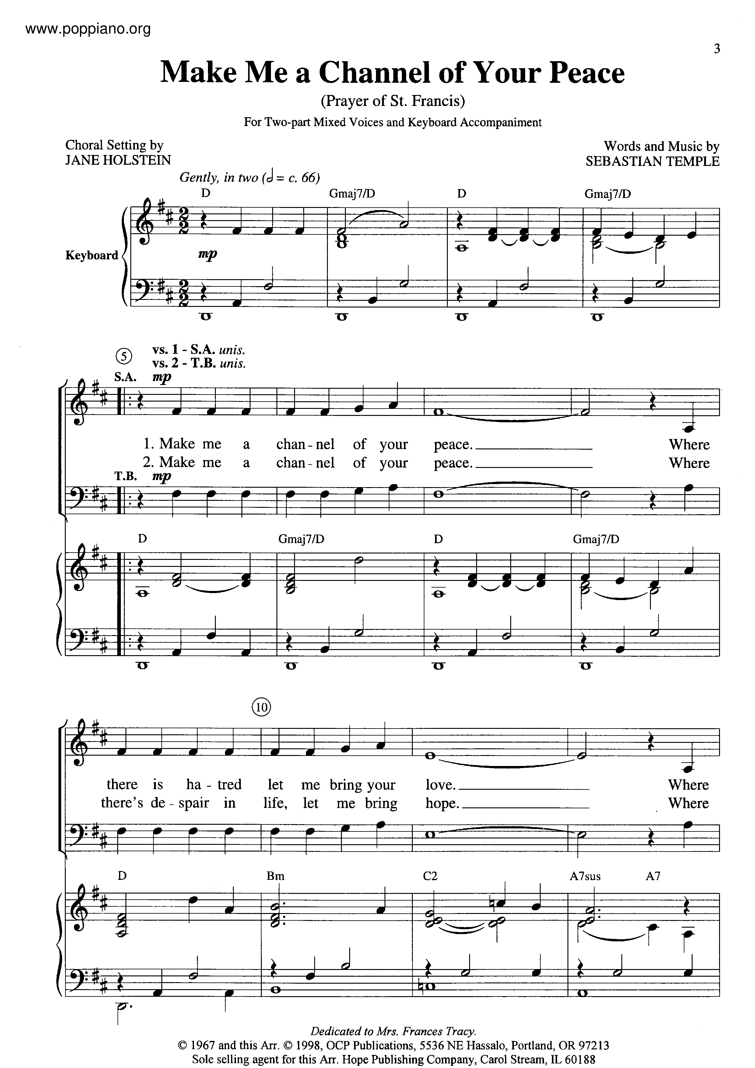 Make me a channel of your peace pdf 