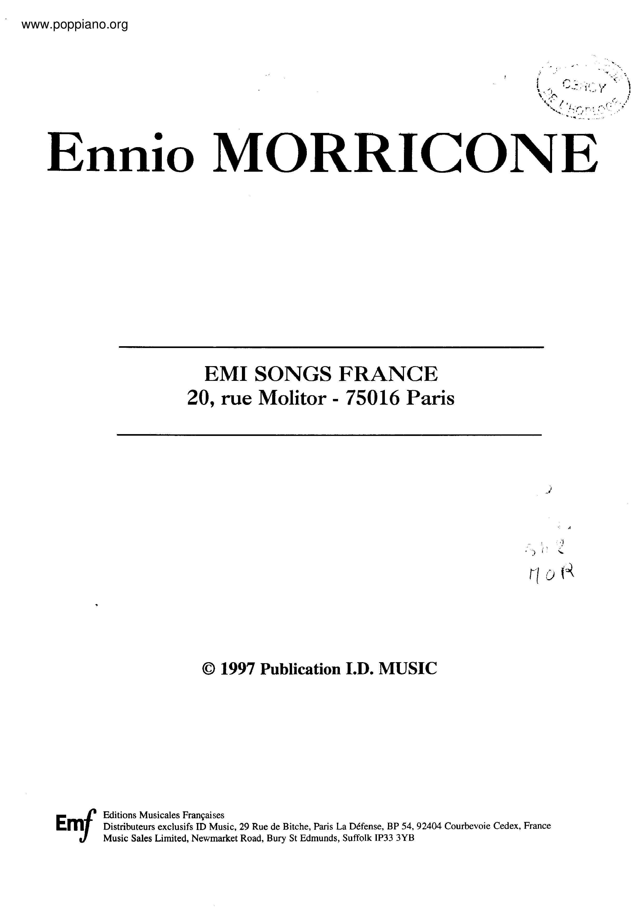 Emi Songs France 68 Pages琴譜