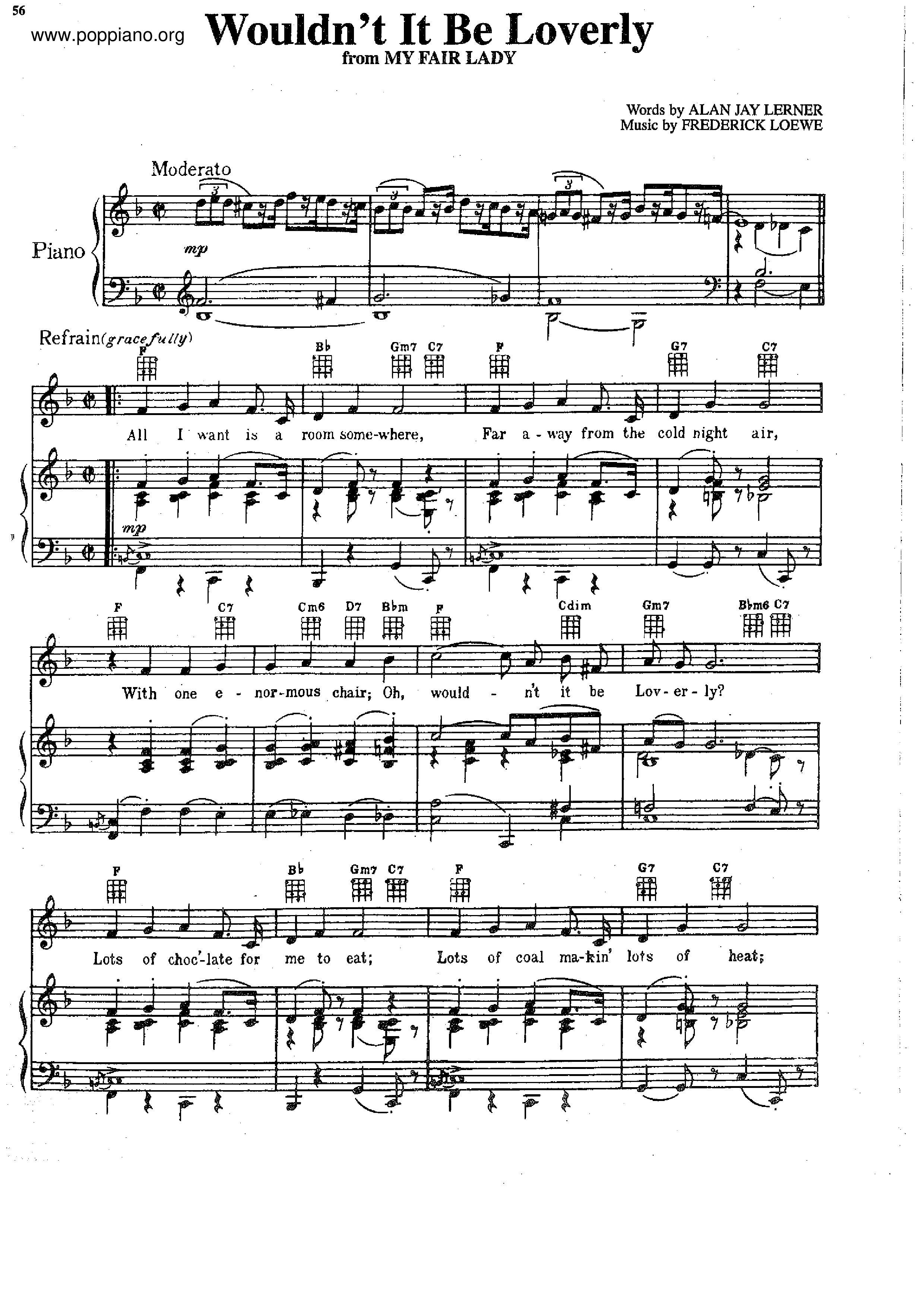 Movie Song My Fair Lady Wouldn t It Be Loverly Sheet Music Pdf movie-song-my-fair-lady-wouldn-t-it-be-loverly-sheet-music-pdf