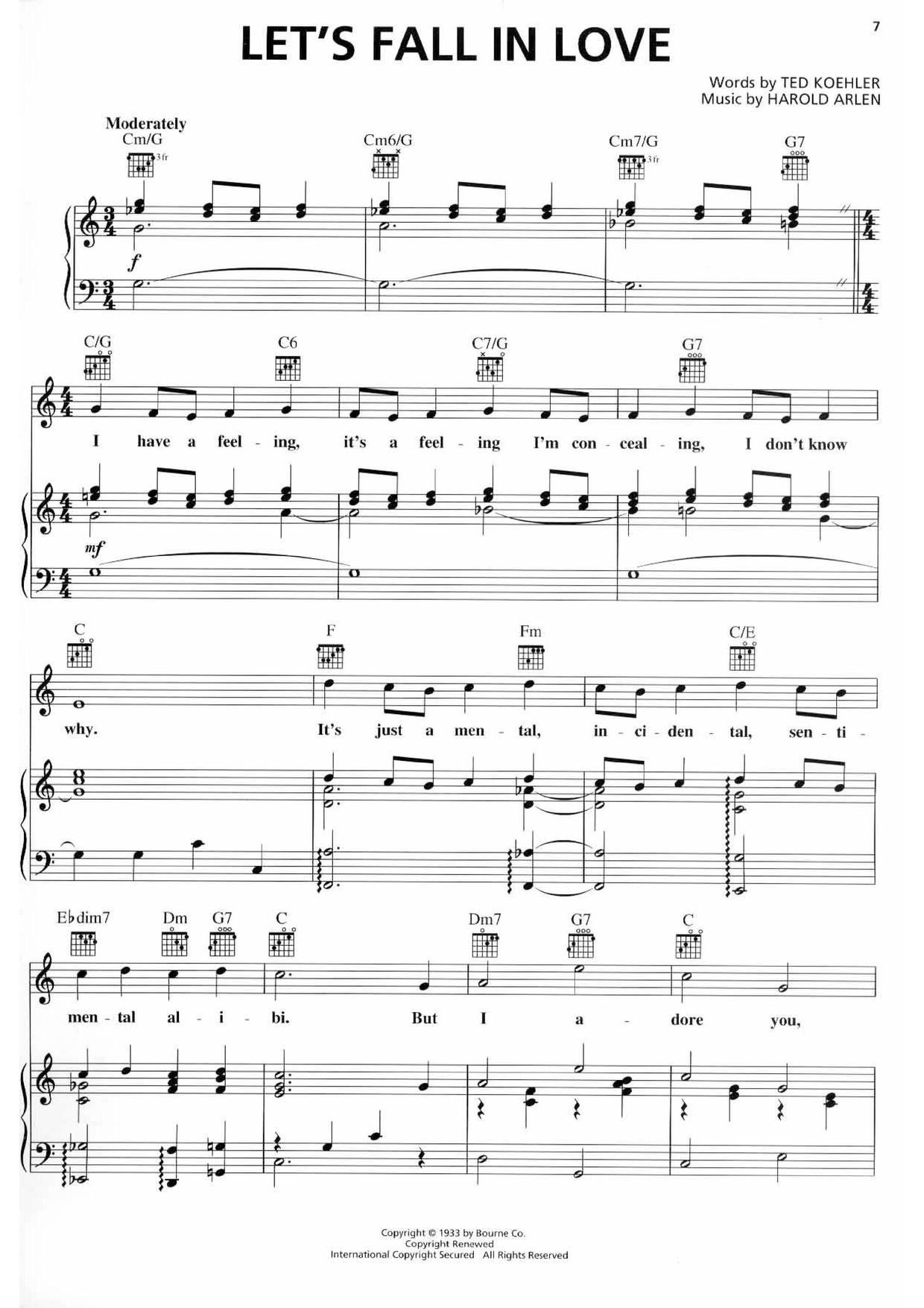 Diana KrallLet's Fall In Love Sheet Music pdf, Free Score Download ★