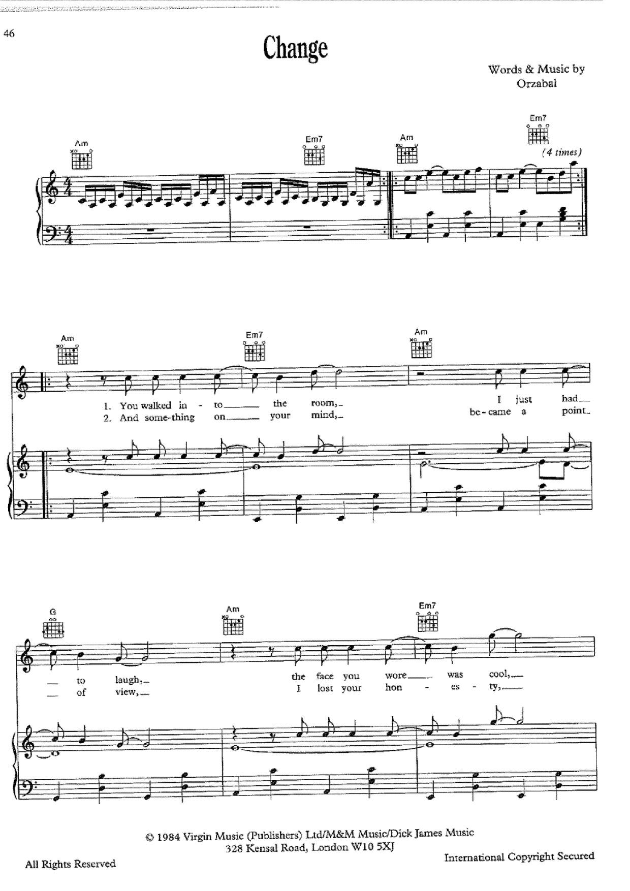 Change Sheet Music / Piano Score Free PDF Download HK Pop Piano Academy ★