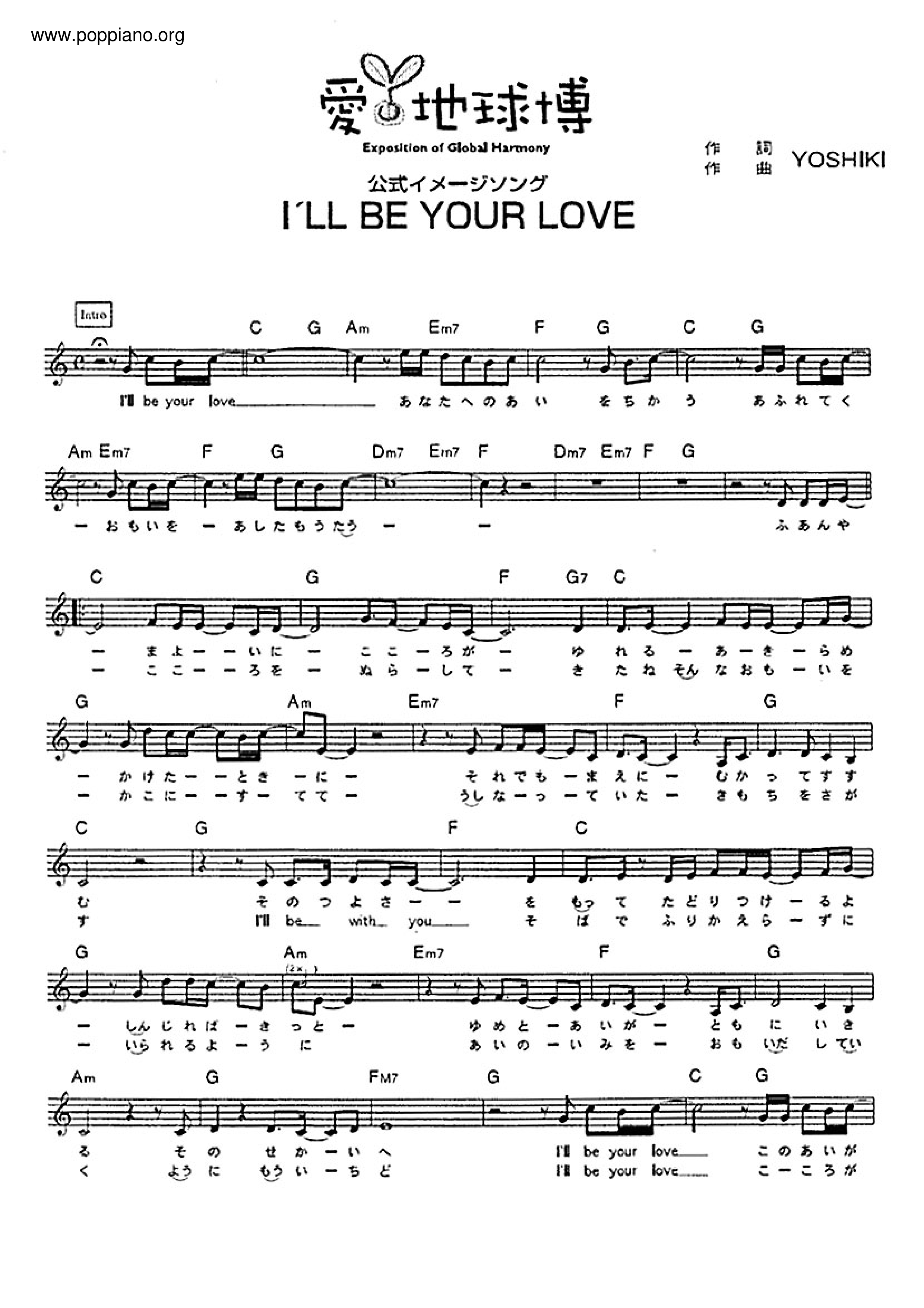 I'll Be Your Love Score