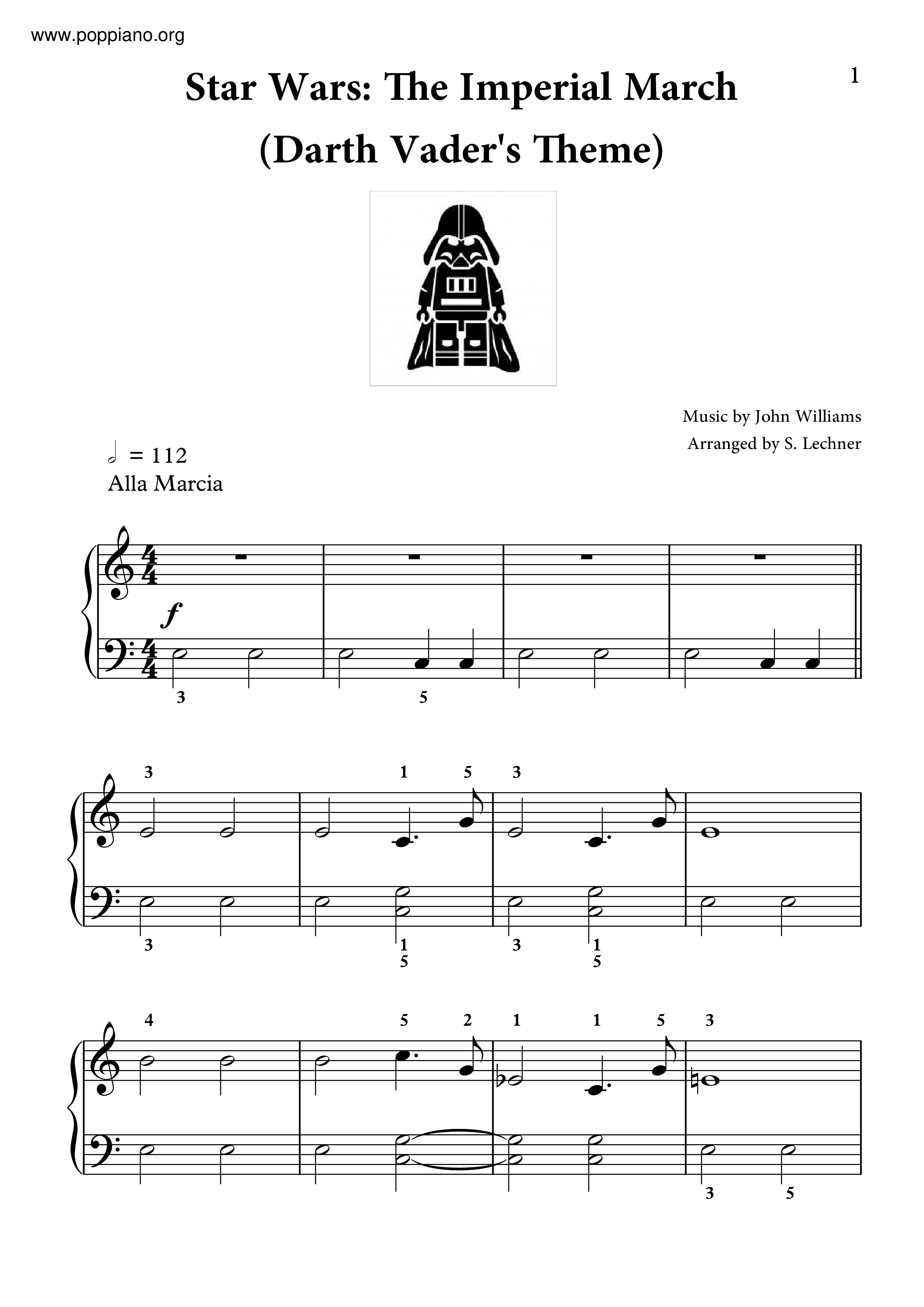 ☆ John Williams-Star Wars - The March Music - Free Score Download ☆
