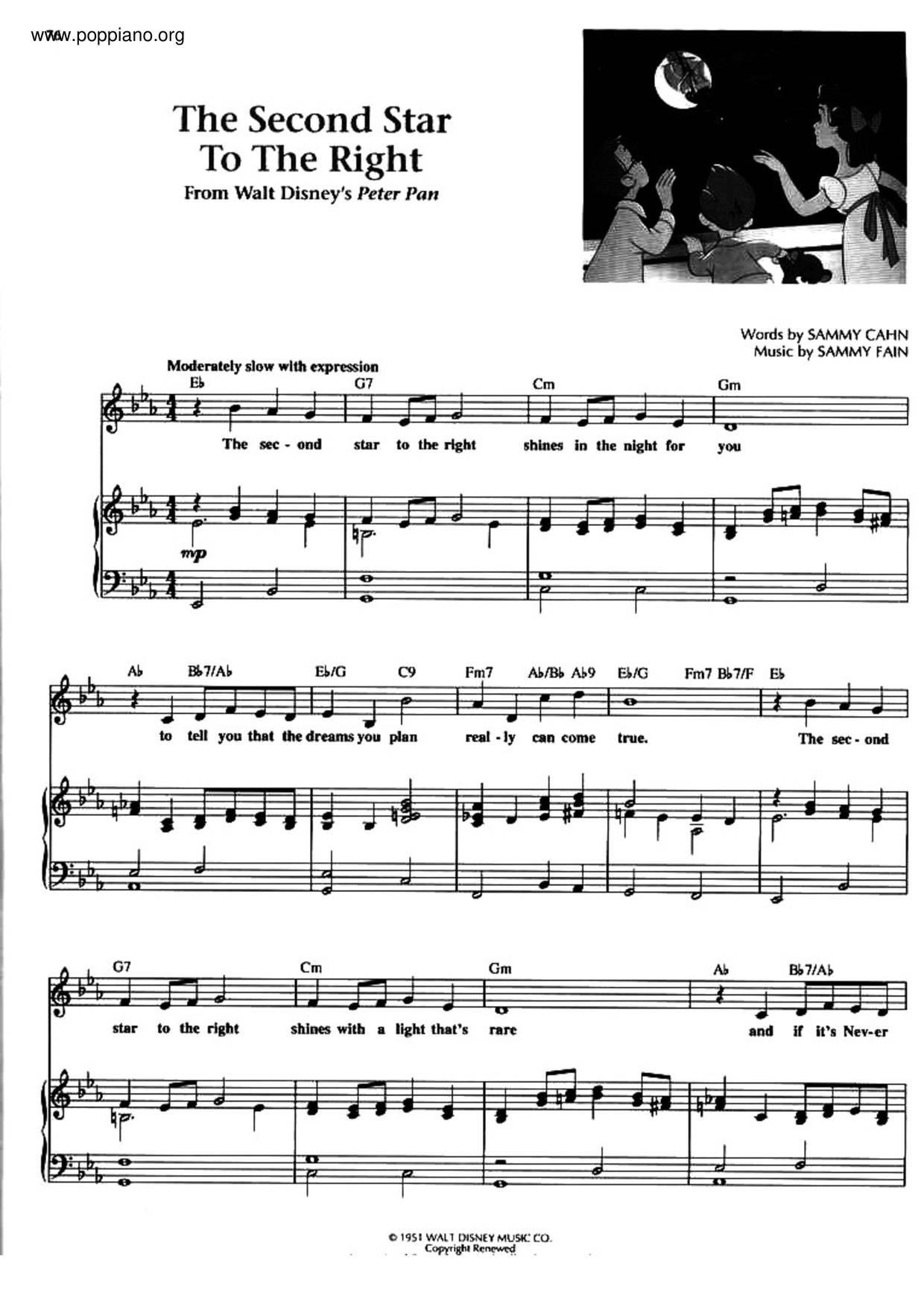 Peter pan the second star to the right pdf 