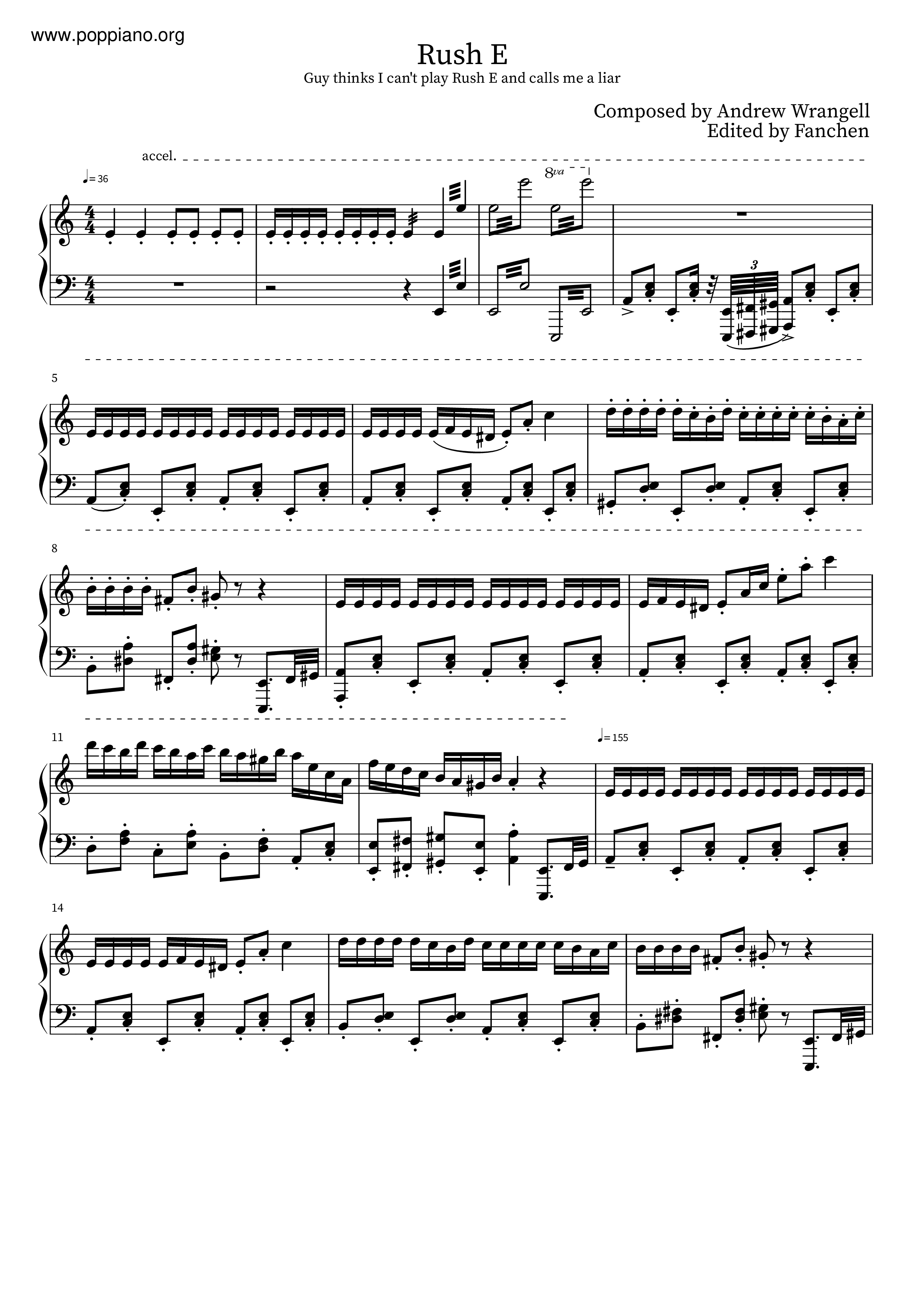 Andrew wrangell rush e sheet music pdf free score download 