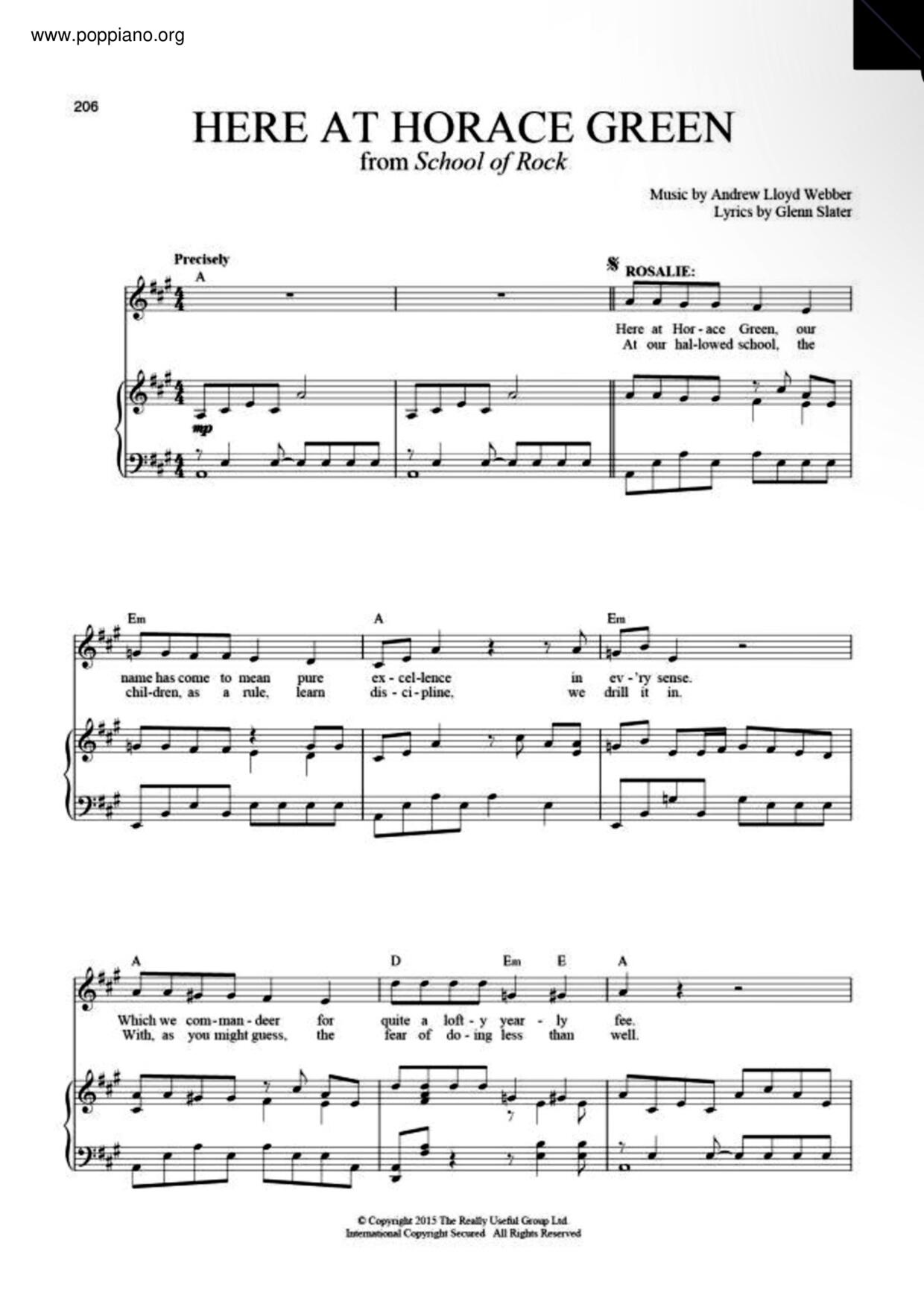 Tim MinchinHere At Horace Green 琴譜pdf香港流行鋼琴協會琴譜下載 ★