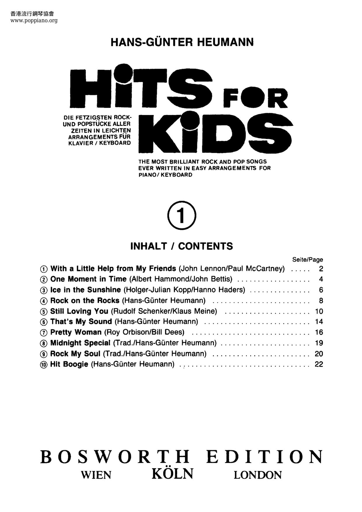 Hits For Kids 24 Pages琴譜